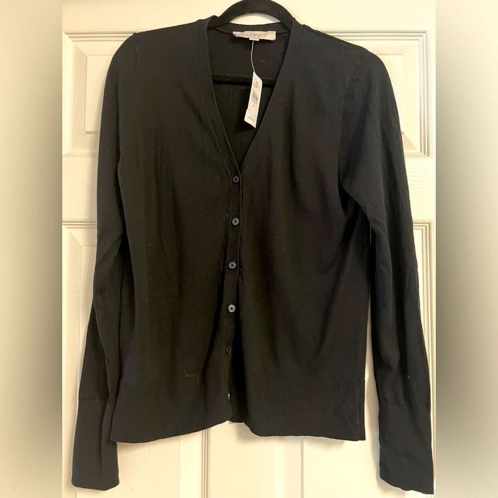 LOFT V-Neck Button Up Cardigan